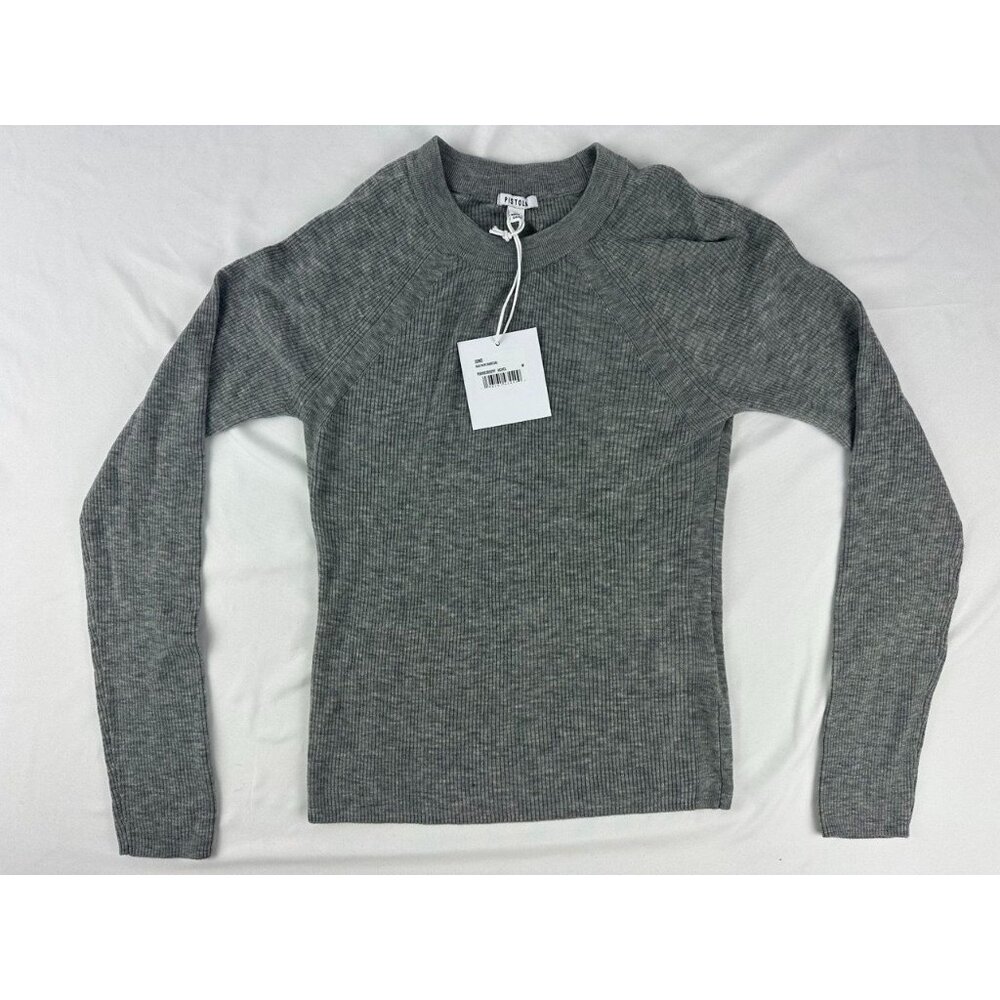 NWT Pistola Juno Feather Weight Sweater in Heather Charcoal Size Medium - Picture 2 of 10